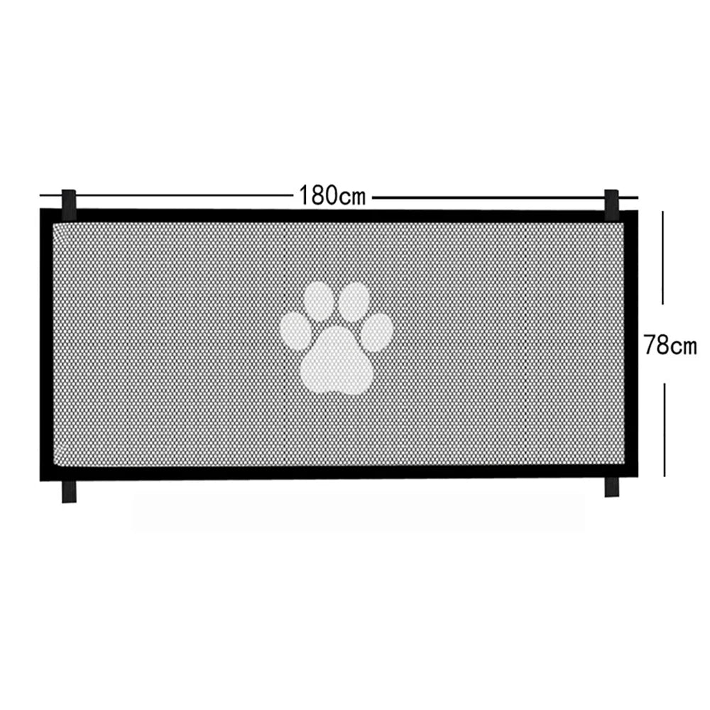 Premium Dog Gate Mesh with 4 Durable Hooks - Versatile Safety Enclosure for Indoor and Outdoor Use