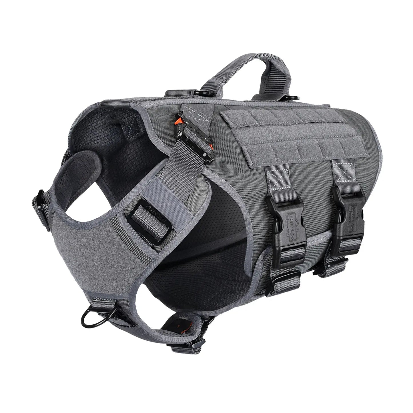 Ultimate ICEFANG GN3 Tactical Dog Harness - No Pulling Front Clip, 6X Buckle, and Molle Vest with Handle for Maximum Control and Comfort