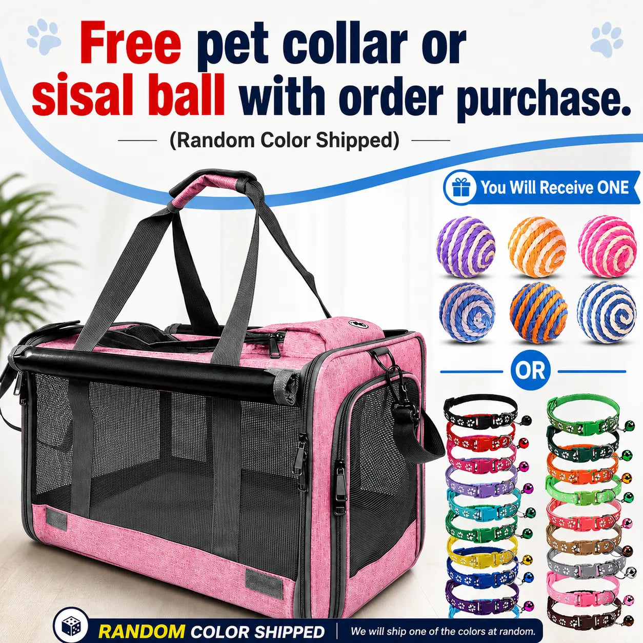 Ultimate Comfort and Style: Airline Approved Soft-Sided Pet Carrier for Medium/Large Cats and Small Dogs - Lightweight, Foldable, and Available in Pink or Blue