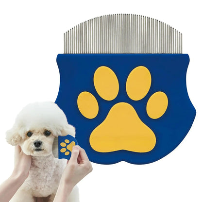 Ultimate Professional Eye Comb for Pets - Stainless Steel Tear Stain Remover for Cats and Dogs - Gentle Round-Head Grooming Tool for Easy Eye Gunk Removal