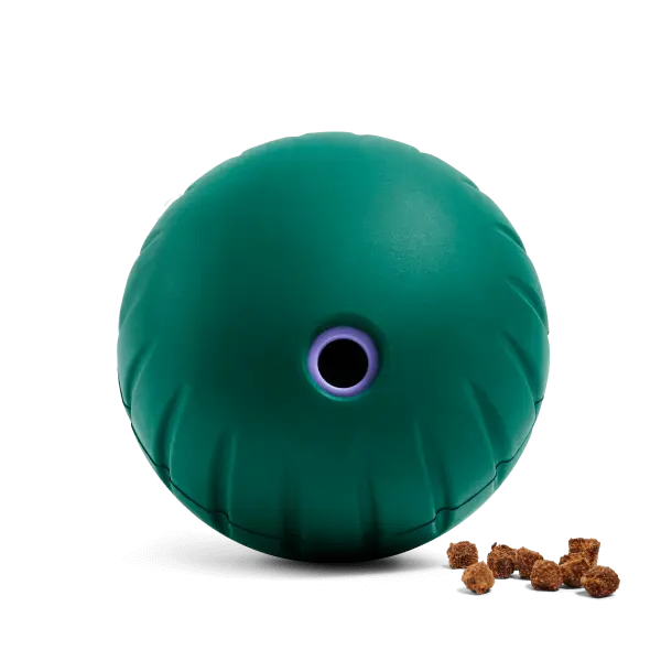 Engaging Enrichment: Woof Walkabout Adjustable Difficulty Dog Puzzle and Treat Dispenser - Durable Rubber Slow Feeder for Active Pups