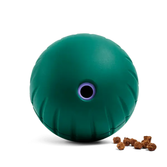 Engaging Enrichment: Woof Walkabout Adjustable Difficulty Dog Puzzle and Treat Dispenser - Durable Rubber Slow Feeder for Active Pups