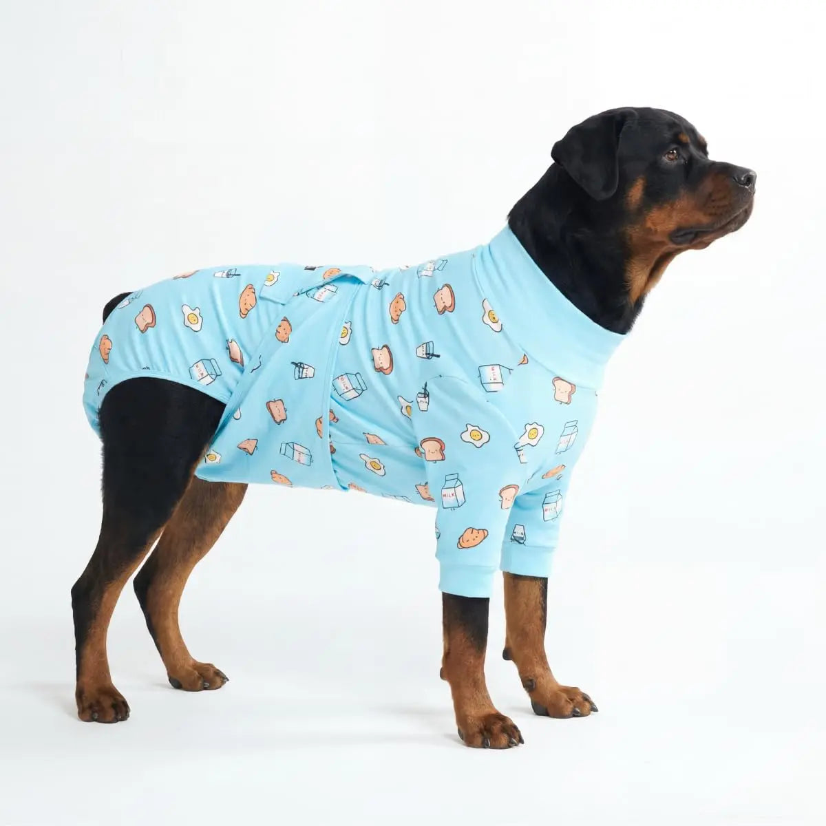 Spark Paws Dog Surgery Recovery Suit - The Ultimate Comfort Solution for Post-Surgery Pets, Soft Anti-Lick Onesie for Spay/Neuter Recovery - Donuts - Size S