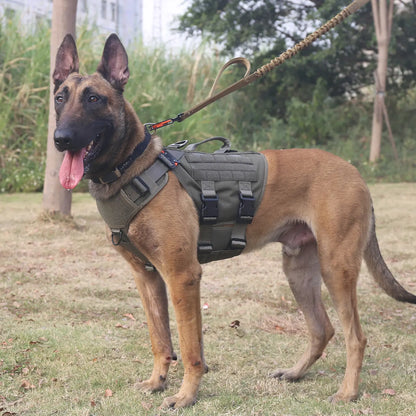Ultimate ICEFANG GN3 Tactical Dog Harness - No Pulling Front Clip, 6X Buckle, and Molle Vest with Handle for Maximum Control and Comfort