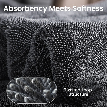Premium Dog Car Seat Covers for Large Dogs - Spacious, Waterproof, and Safe for Calmer Rides with 450 Lb Anti-Collapse Honeycomb Base - Includes 1300 GSM Car Drying Towel!