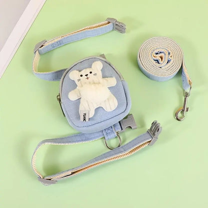 Adjustable Vest Harness for Small Cats & Kittens - Complete with Leash and Snack Pack for Outdoor Adventures