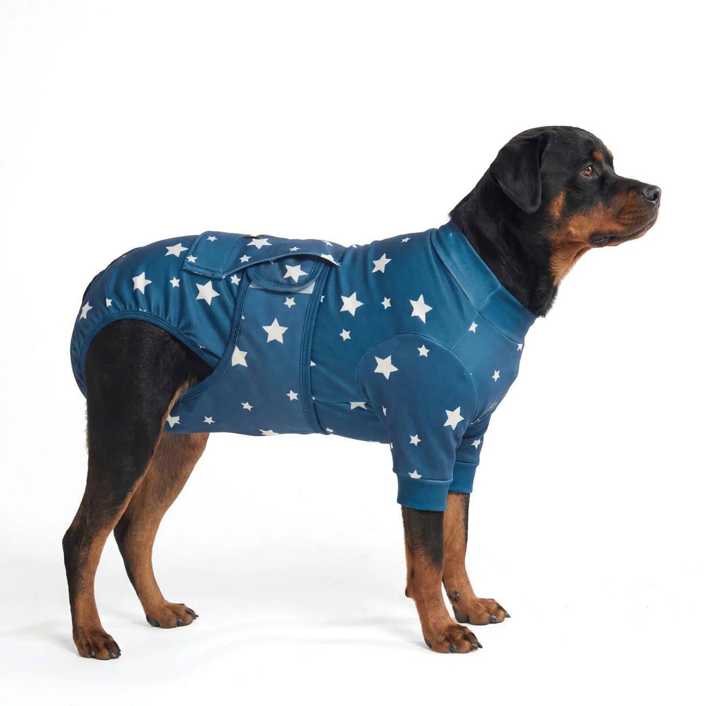 Spark Paws Dog Surgery Recovery Suit - The Ultimate Comfort Solution for Post-Surgery Pets, Soft Anti-Lick Onesie for Spay/Neuter Recovery - Donuts - Size S