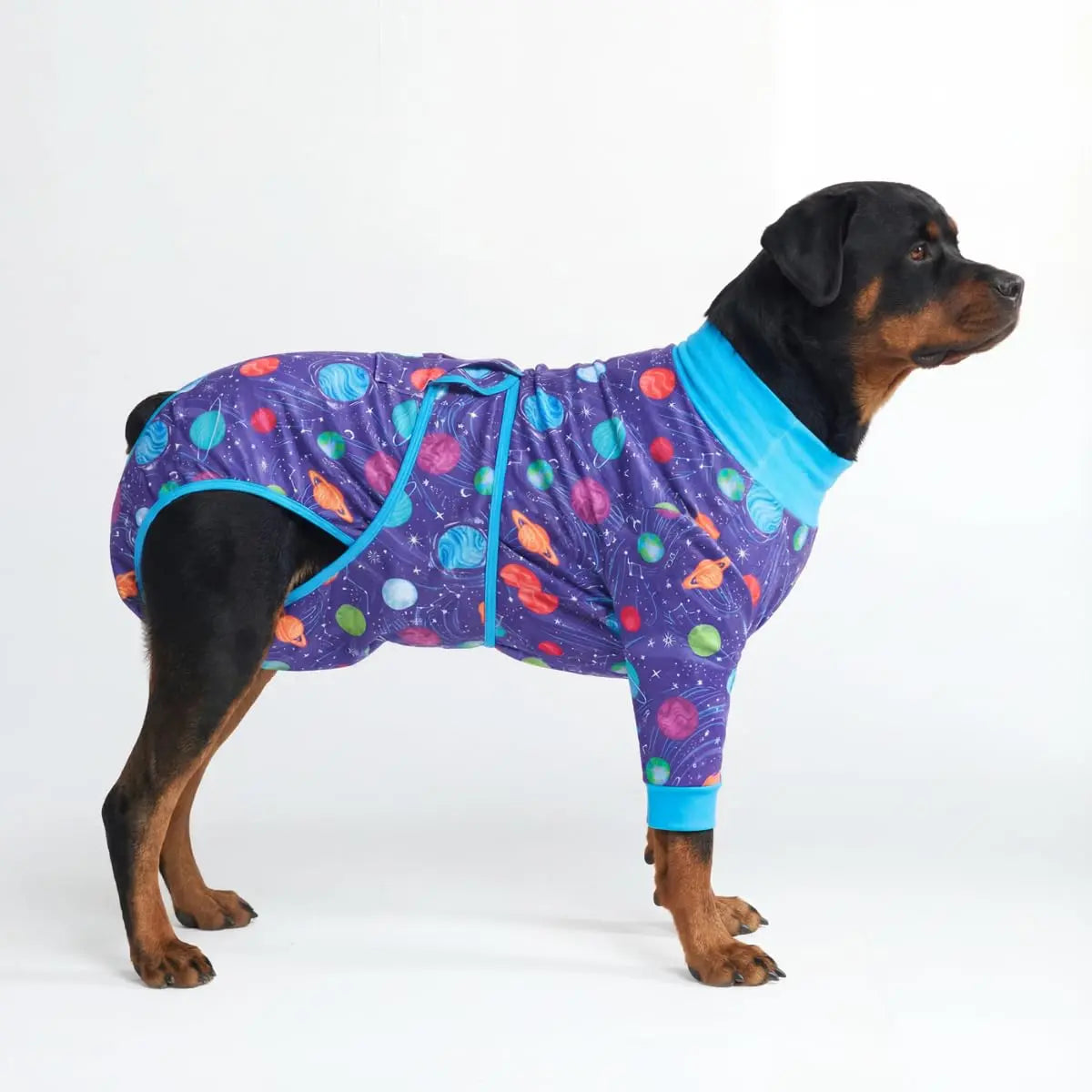 Spark Paws Dog Surgery Recovery Suit - The Ultimate Comfort Solution for Post-Surgery Pets, Soft Anti-Lick Onesie for Spay/Neuter Recovery - Donuts - Size S