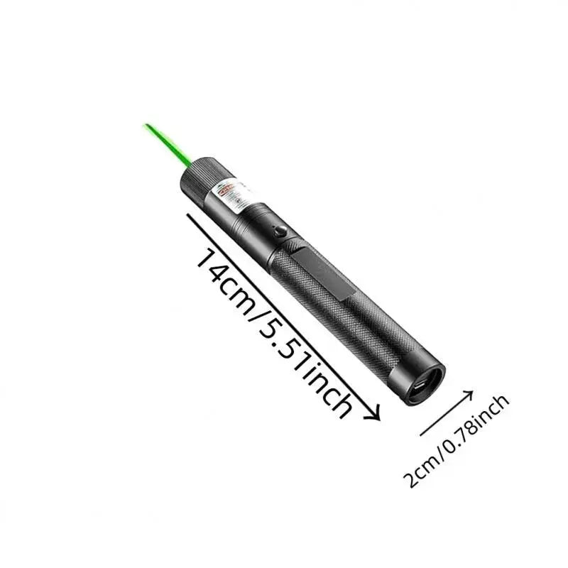 Powerful Rechargeable Green Laser Pointer & Line Light Flashlight - Perfect for Presentations, Outdoor Adventures, and Cat Playtime!
