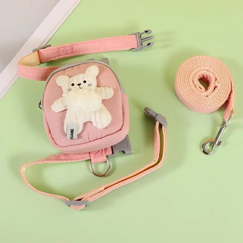 Adjustable Vest Harness for Small Cats & Kittens - Complete with Leash and Snack Pack for Outdoor Adventures