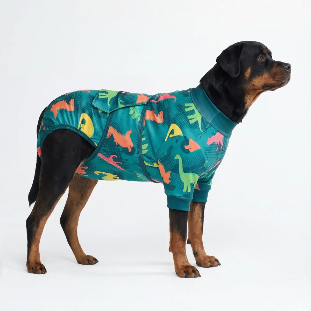 Spark Paws Dog Surgery Recovery Suit - The Ultimate Comfort Solution for Post-Surgery Pets, Soft Anti-Lick Onesie for Spay/Neuter Recovery - Donuts - Size S