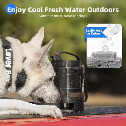 Stay Hydrated on Your Adventures with the Lesotc 77Oz Portable Dog Water Bottle Dispenser - Perfect for Hiking, Camping, and Travel!
