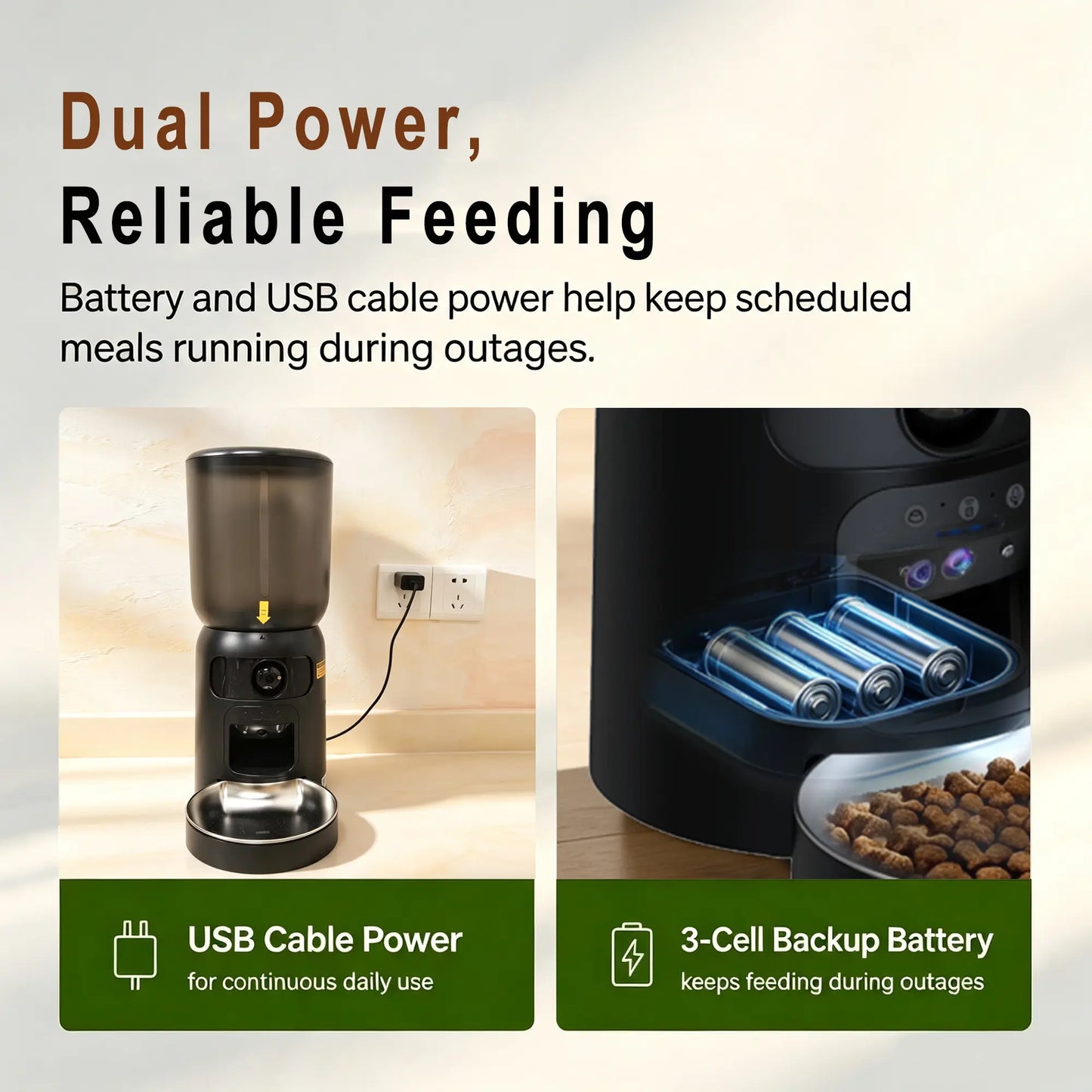 Revolutionize Your Cat's Mealtime with the Taleboss Automatic Feeder - 5L Capacity, HD Camera, Laser Toy & App Control!