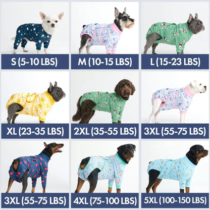 Spark Paws Dog Surgery Recovery Suit - The Ultimate Comfort Solution for Post-Surgery Pets, Soft Anti-Lick Onesie for Spay/Neuter Recovery - Donuts - Size S