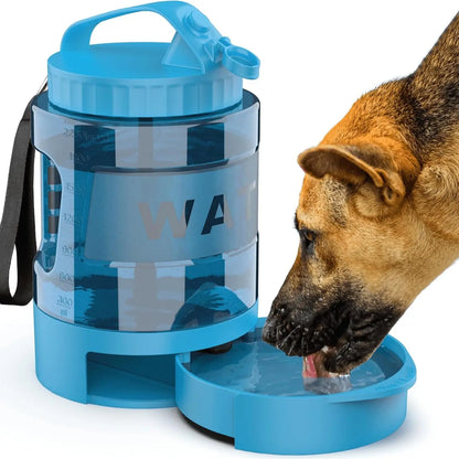 Stay Hydrated on Your Adventures with the Lesotc 77Oz Portable Dog Water Bottle Dispenser - Perfect for Hiking, Camping, and Travel!