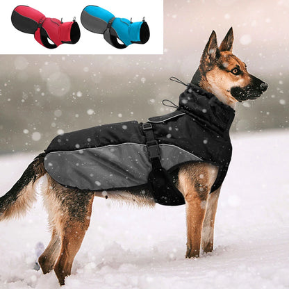 Keep Your Pup Cozy and Safe with Our Waterproof Reflective Dog Coat - Perfect for Medium to Large Breeds!