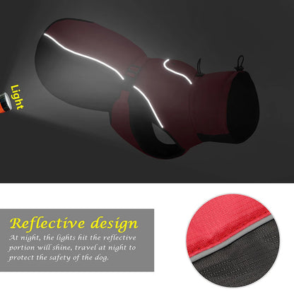 Keep Your Pup Cozy and Safe with Our Waterproof Reflective Dog Coat - Perfect for Medium to Large Breeds!
