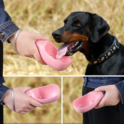 Portable Pet Dog Water Bottle - Convenient Drinking Feeder for Outdoor Adventures with Your Furry Friends