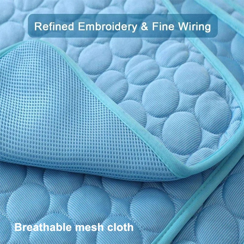 Cooling Summer Dog Mat - Breathable and Washable Pet Pad for All Sizes