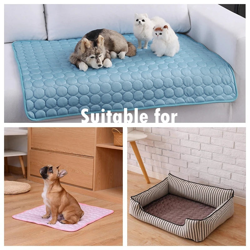 Cooling Summer Dog Mat - Breathable and Washable Pet Pad for All Sizes