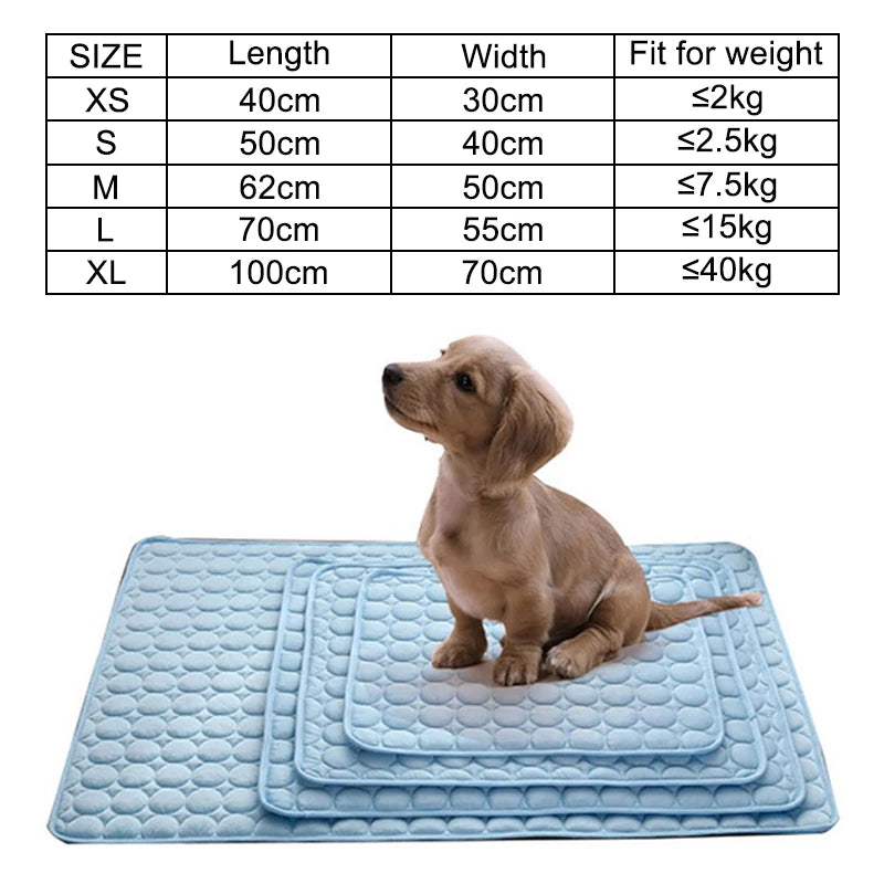 Cooling Summer Dog Mat - Breathable and Washable Pet Pad for All Sizes