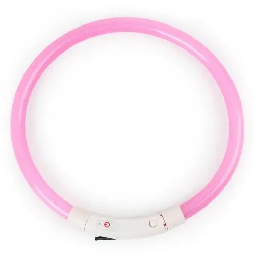 Illuminate Your Pup's Night Walks with Our Rechargeable Glow Dog Collars - Available in S, M, L Sizes!