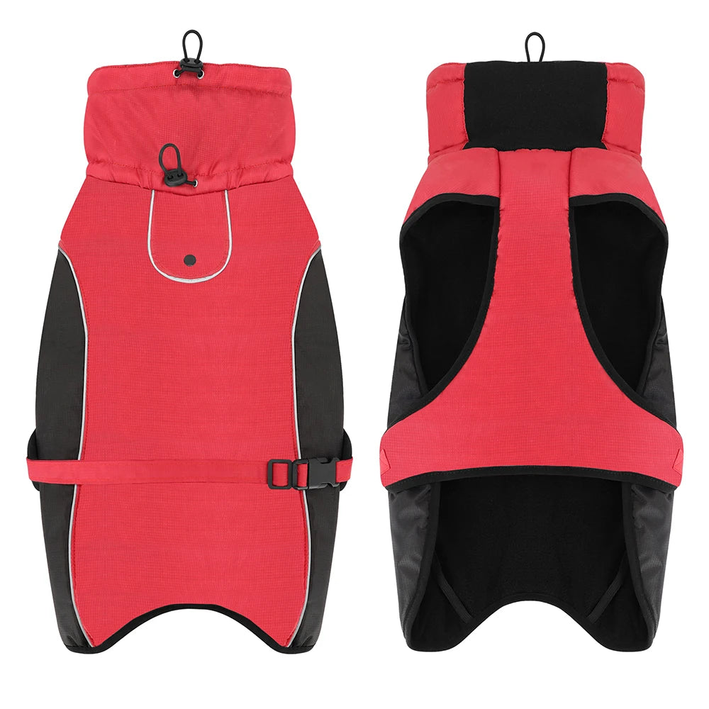 Keep Your Pup Cozy and Safe with Our Waterproof Reflective Dog Coat - Perfect for Medium to Large Breeds!