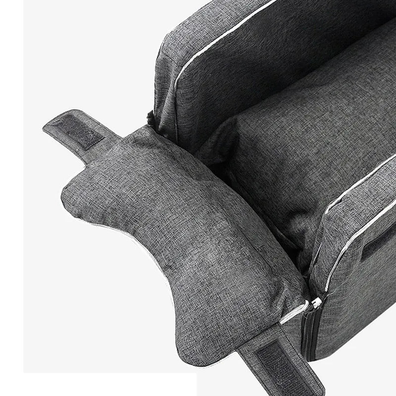 Ultimate Portable Dog Car Seat Bed - Safe and Stylish Travel Carrier for Small Dogs and Cats