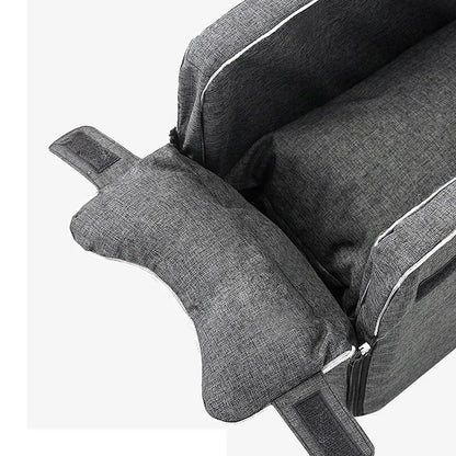 Ultimate Portable Dog Car Seat Bed - Safe and Stylish Travel Carrier for Small Dogs and Cats