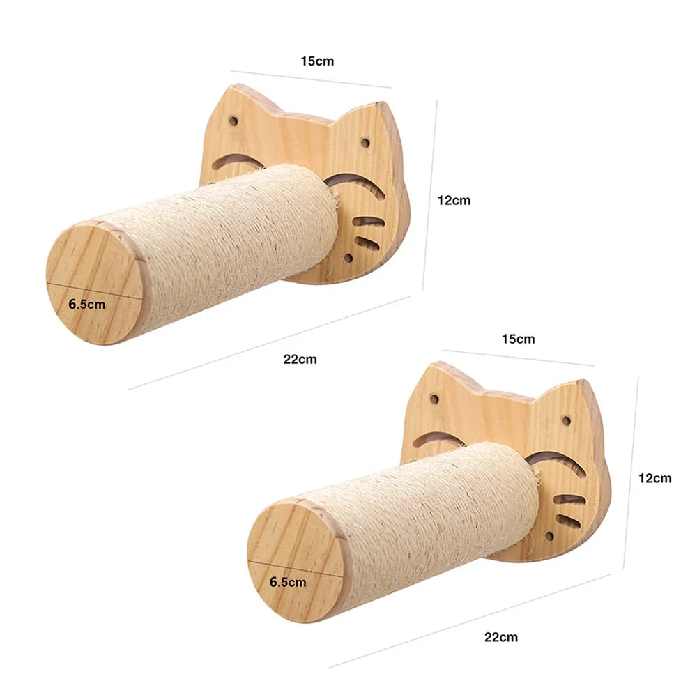 Elevate Your Cat's Playtime with Our Stylish Wall Climbing Shelf - A Multifunctional Ladder, Scratching Post, and Cozy Hiding House in One!