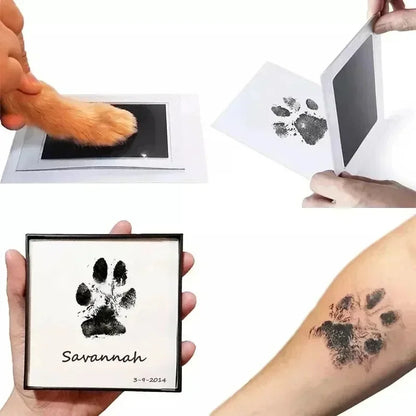 Capture Cherished Memories with Our Safe Non-Toxic Pet Footprint and Handprint Pad - Perfect for Dogs and Babies!