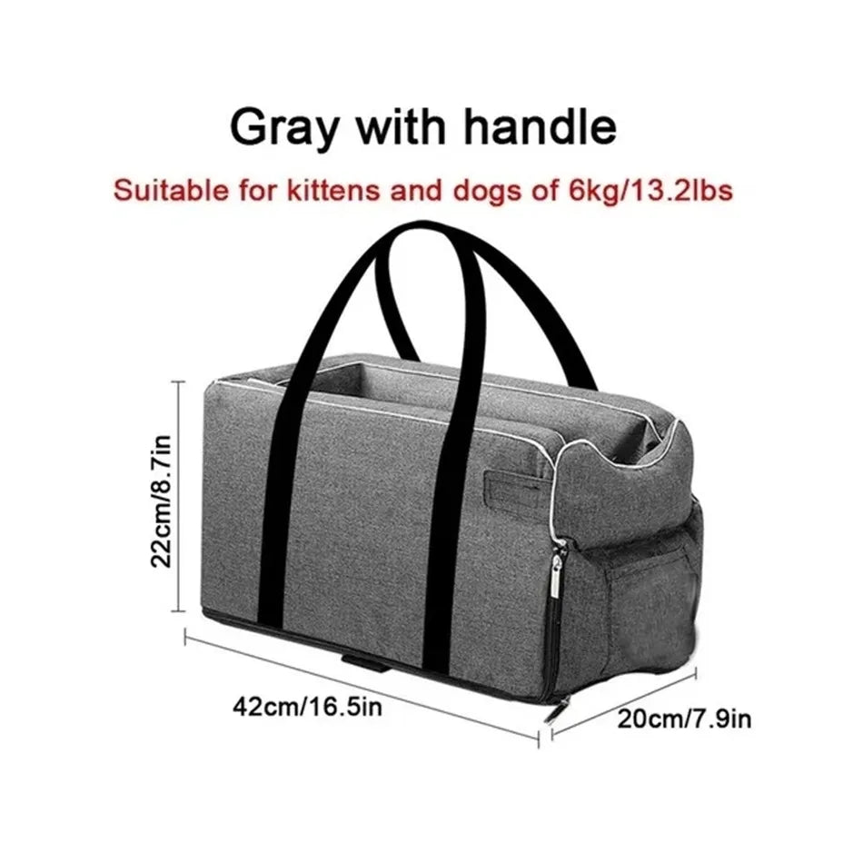 Ultimate Portable Dog Car Seat Bed - The Safe and Stylish Travel Carrier for Small Dogs and Cats