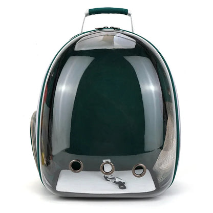 Transparent Space Capsule Cat Carrier Backpack - Breathable, Portable, and Perfect for Travel with Your Pet