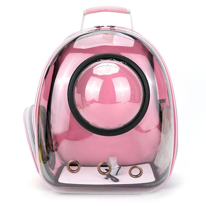 Transparent Space Capsule Cat Carrier Backpack - Breathable, Portable, and Perfect for Travel with Your Pet