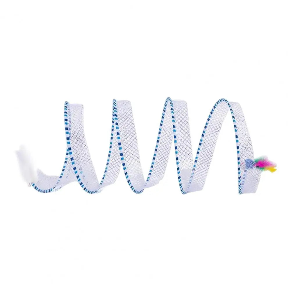 Ultimate Foldable Cat Tunnel Toy: Interactive Plush & Feather Playhouse for Endless Fun and Adventure!