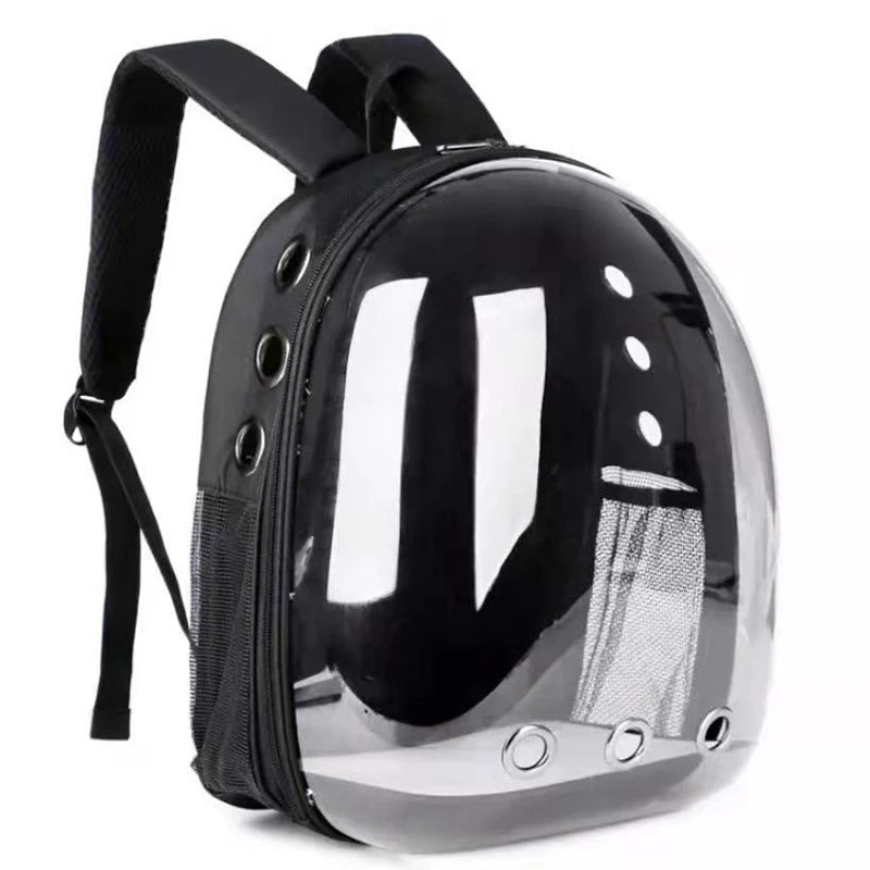 Transparent Space Capsule Cat Carrier Backpack - Breathable, Portable, and Perfect for Travel with Your Pet