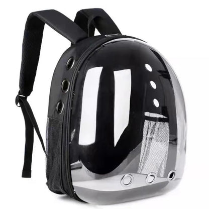 Transparent Space Capsule Cat Carrier Backpack - Breathable, Portable, and Perfect for Travel with Your Pet