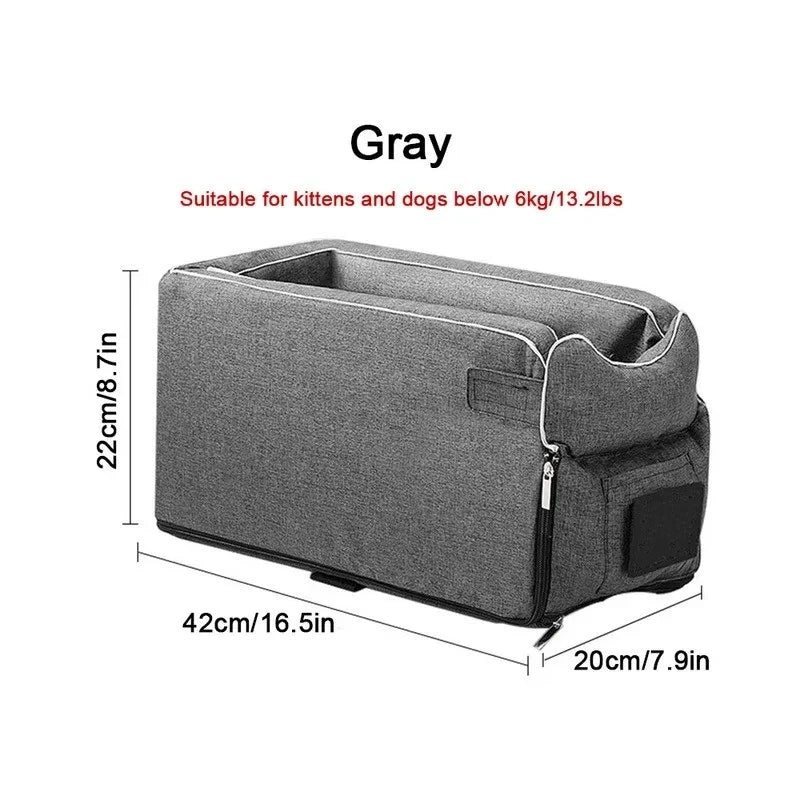 Ultimate Portable Dog Car Seat Bed - The Safe and Stylish Travel Carrier for Small Dogs and Cats