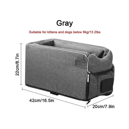 Ultimate Portable Dog Car Seat Bed - The Safe and Stylish Travel Carrier for Small Dogs and Cats