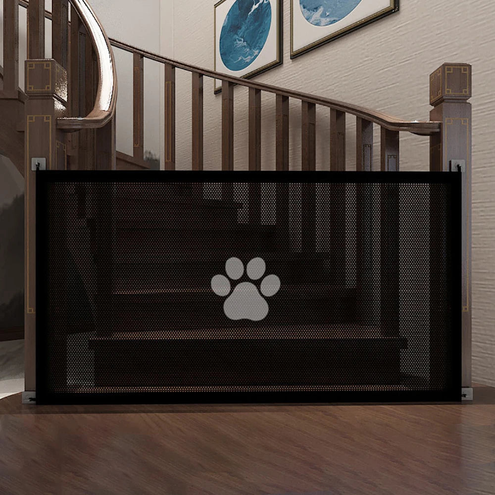 Premium Dog Gate Mesh with 4 Durable Hooks - Versatile Safety Enclosure for Indoor and Outdoor Use