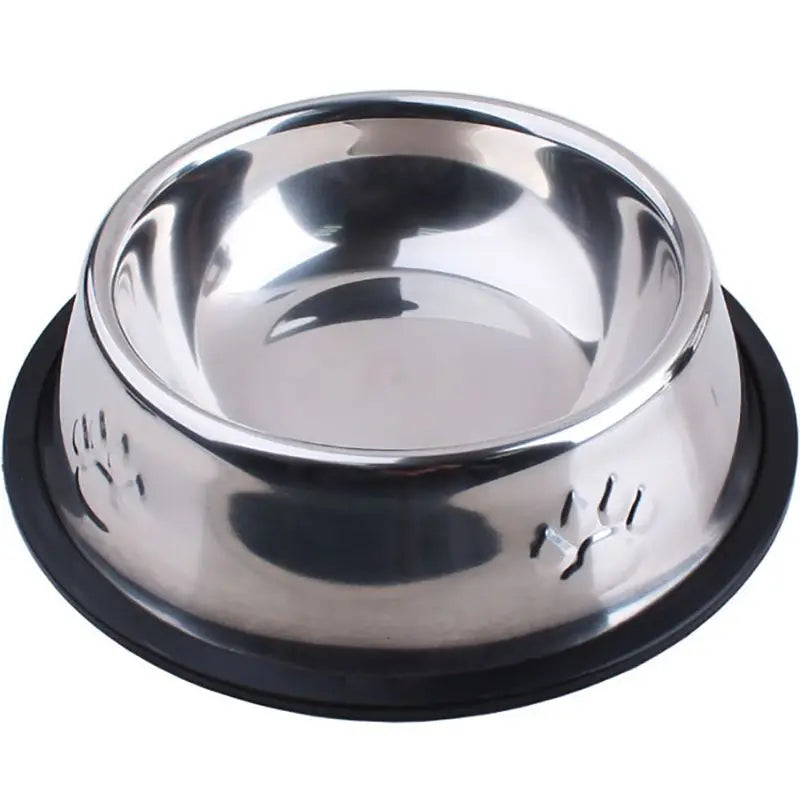 Paw-Safe Stainless Steel Dog Bowl - Skidproof Anti-Ant Design, Perfect for All Breeds, Available in 6 Sizes