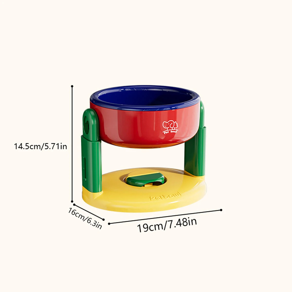 Elevate Your Pet's Dining Experience with the 1PC Adjustable Suction Cup Bowl - Perfect for Dogs and Cats!