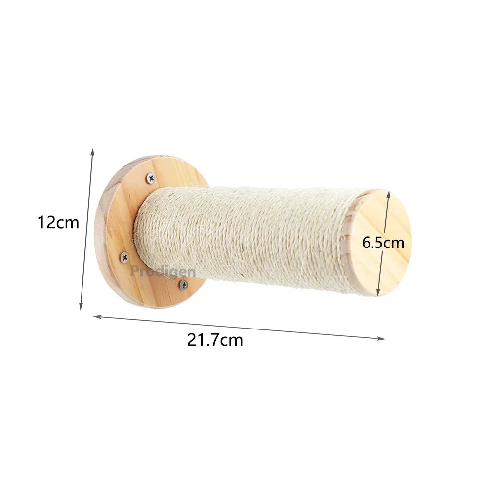 Elevate Your Cat's Playtime with Our Stylish Wall Climbing Shelf - A Multifunctional Ladder, Scratching Post, and Cozy Hiding House in One!