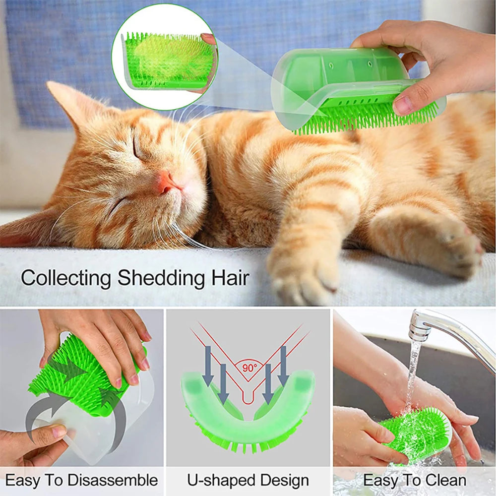 Ultimate Cat Scratcher Massager - Grooming Brush for Cats and Dogs, Hair Removal and Relaxation Tool, Perfect for Kittens and Pets