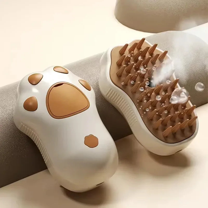 3-in-1 Electric Pet Grooming Brush with Steam Spray - Effortless Cat & Dog Hair Removal and Massage Comb