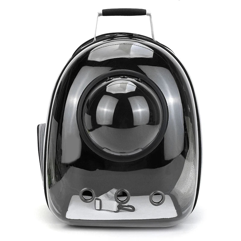 Transparent Space Capsule Cat Carrier Backpack - Breathable, Portable, and Perfect for Travel with Your Pet