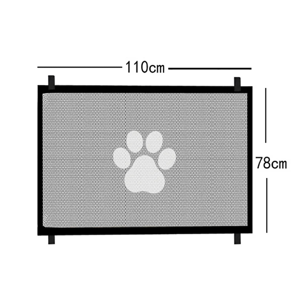 Premium Dog Gate Mesh with 4 Durable Hooks - Versatile Safety Enclosure for Indoor and Outdoor Use