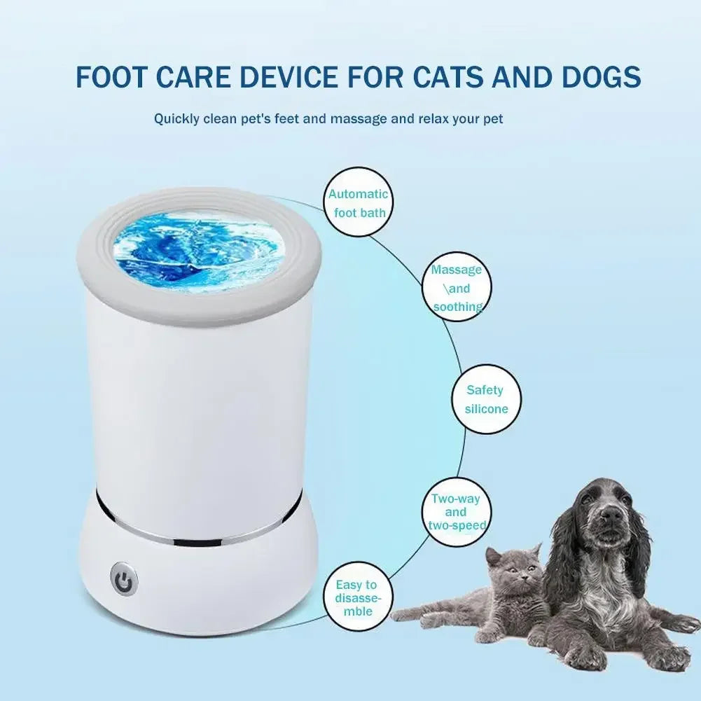 Revolutionary Automatic Dog Paw Cleaner - Effortless Foot Washing for Small, Medium & Large Dogs!