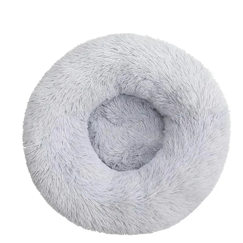 Cozy 40Cm Plush Cat Bed - Warm and Soft Nest for Your Furry Friend