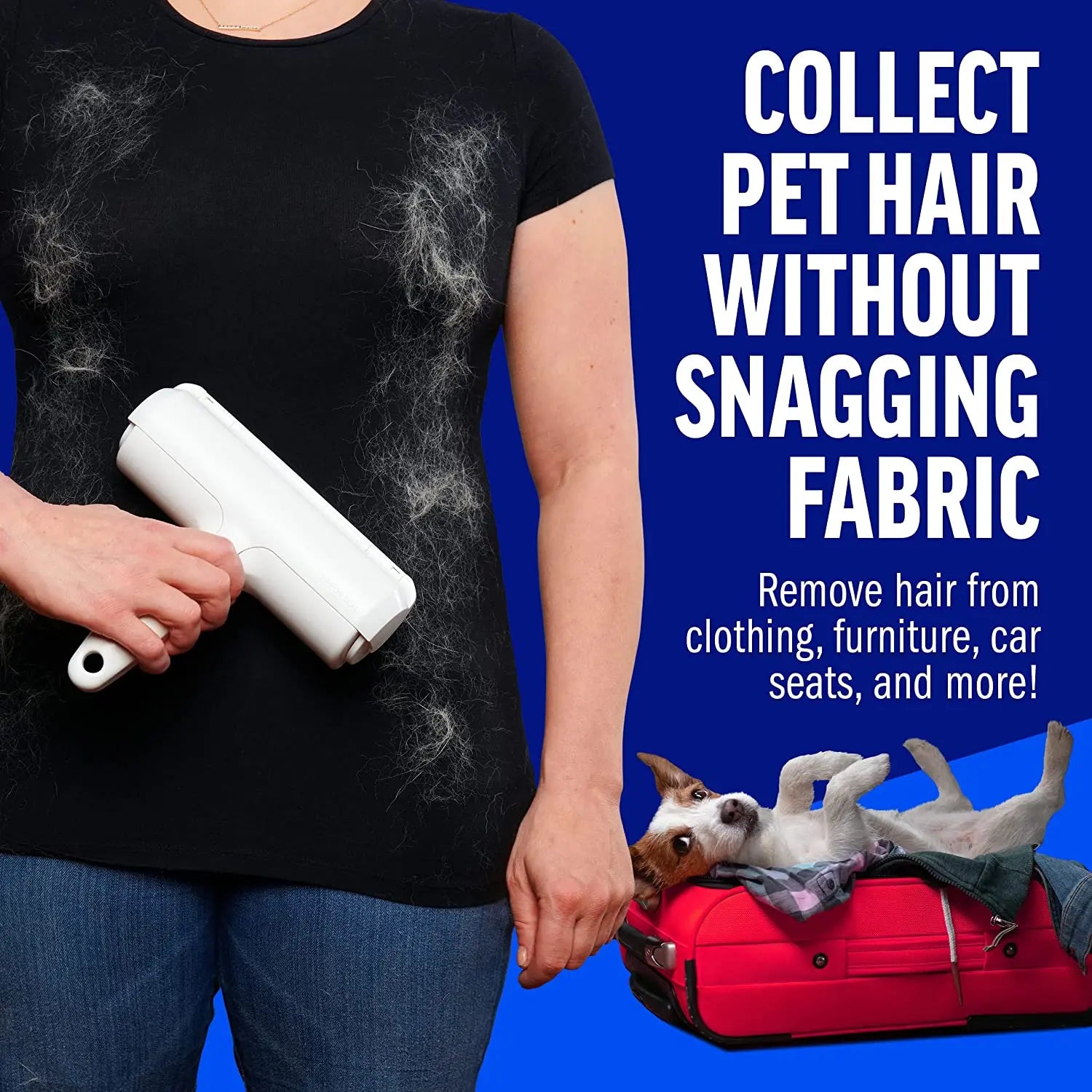 Transform Your Cleaning Routine with the Ultimate Pet Hair Remover Roller - Effortlessly Banish Dog & Cat Fur from Furniture!